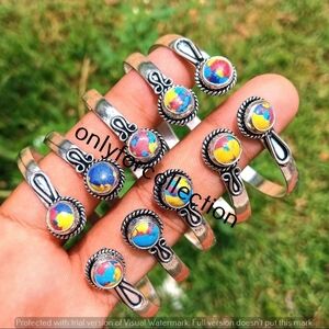 925 Moasic Jasper Gemstone Bracelet